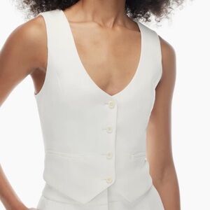 Worn Once, Dry Cleaned Aritzia Wilfred Desire Vest (Color: LIGHT Birch) - Size 2